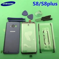 new original front screen glass lens samsung galaxy s8 edge g950 s8 plus g955 rear battery cover door back housing with adhesive