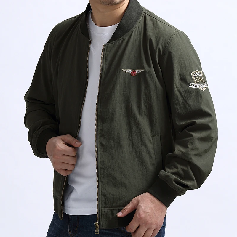 

Lightweight Men Jacket Autumn Breathable Outerwear Military Portable Windbreaker Army Green Bomber Tactical Jacket 5xl Plus Size