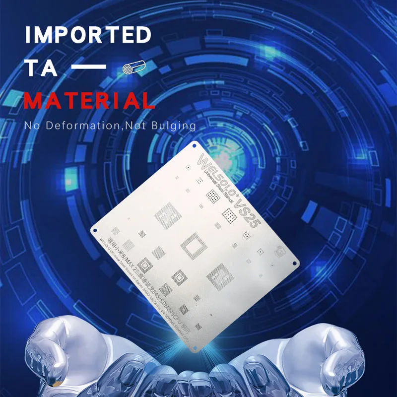 

Стальная сетка MECHANIC BGA серии VS EMMC WIFI IC для Vivo Oppo Huawei Xiaomi Универсальный оловянный шаблон для посадки Инструменты для ремонта