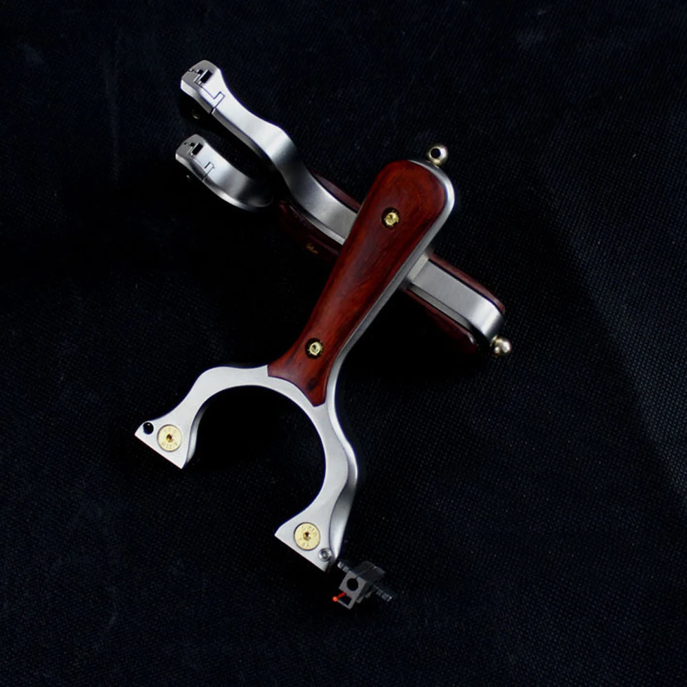 Рогатка из нержавеющей стали охотничий лук катапульта с прицеливанием и плоской