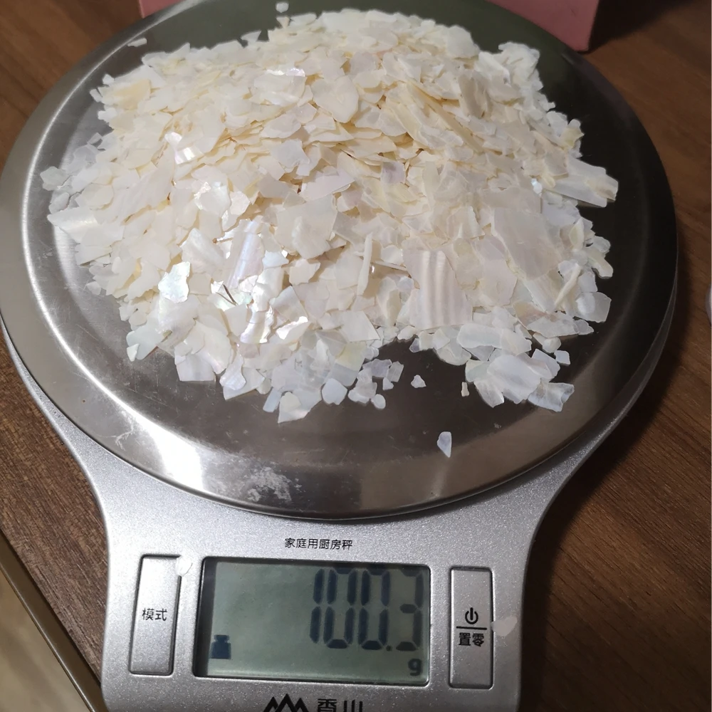 100 г/лот натуральная белая дробленая перламутровая раковина для самодельных