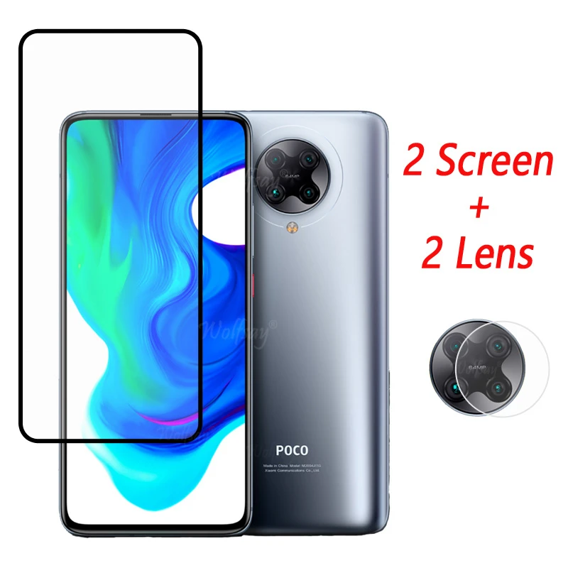 Full Glue Tempered Glass For Xiaomi Poco F2 Pro Screen Protector For Poco X3 M3 M4 X4 Pro Camera Glass For Poco X4 Pro 5G Glass