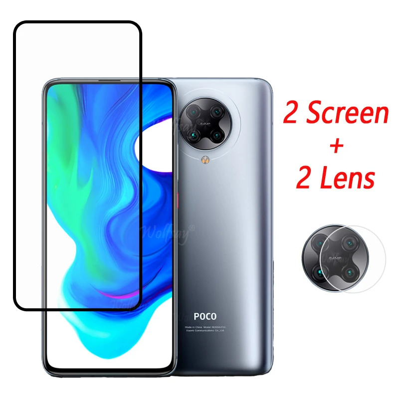 Закаленное стекло с полной проклейкой для Xiaomi Poco F2 Pro Защита экрана X3 M3 камеры