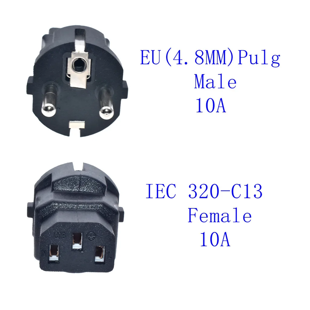 Hi power Евро адаптер для путешествий IEC320 C13 штепсельной вилки Schuko сделать ot be CEE7/7
