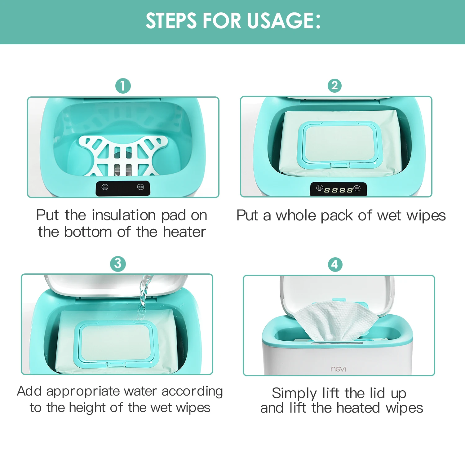 Грелка для салфеток и коробка диспенсер влажных салфеток| |