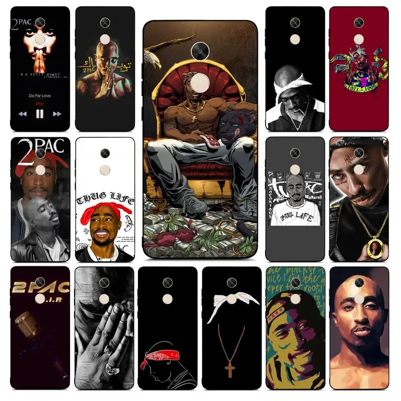 

Babaite Rapper 2pac Singer Tupac Phone Case for Redmi Note 8 7 9 4 6 pro max T X 5A 3 10 lite pro