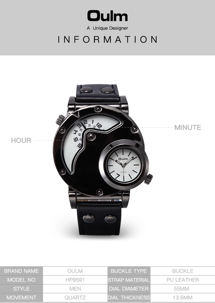 OULM Повседневное спортивные часы Для мужчин мужские военные s Элитный бренд
