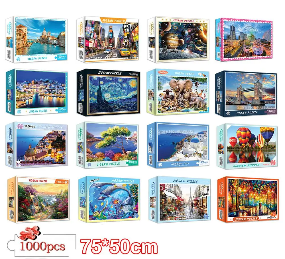 75*50 см головоломки 1000 шт. деревянные сборки изображения космическое путешествие