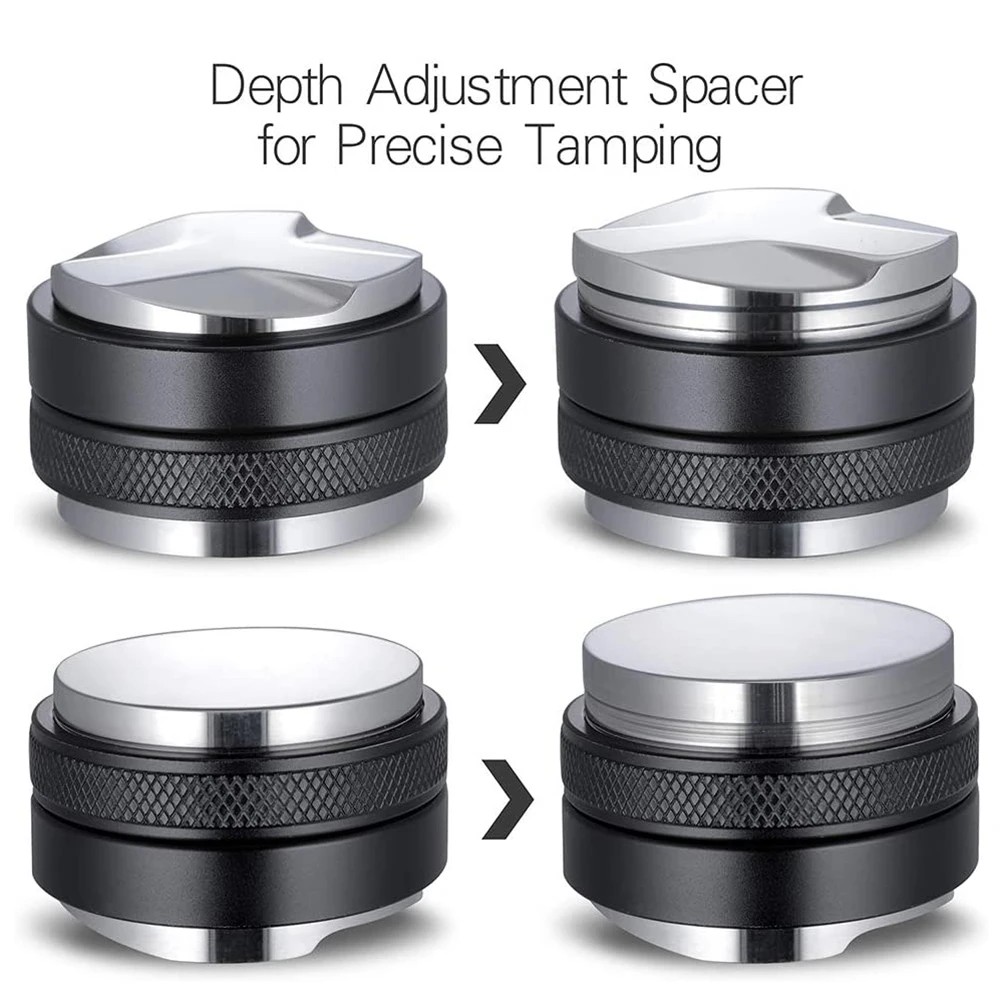53 мм дистрибьютор кофе с двойной головкой для выравнивания Регулируемая глубина