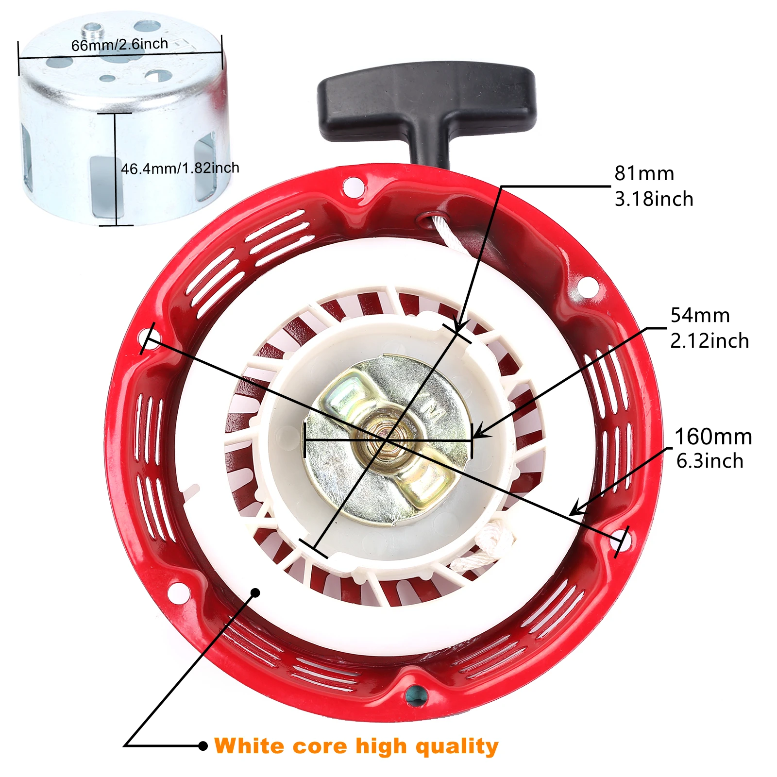 Стартер отдачи + стартовая чаша в сборе замена для генератора Honda GX160 168/170F