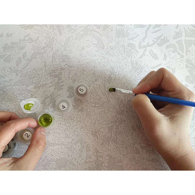 YUNLUG DIY классические пейзажные краски по номерам картина маслом Набор цифр