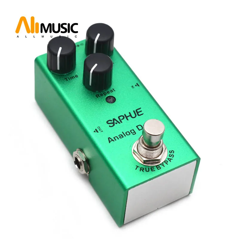 saphue elektrische gitarre analog delay zeitmixwiederholen knopf wirkung pedal mini einzigen typ dc 9v true bypass free global shipping