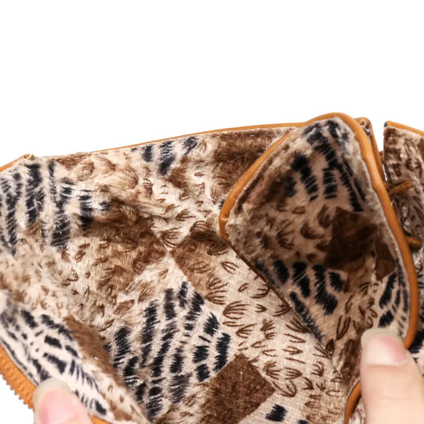 Женские ботинки в западном стиле ESVEVA ботильоны на высоком устойчивом каблуке