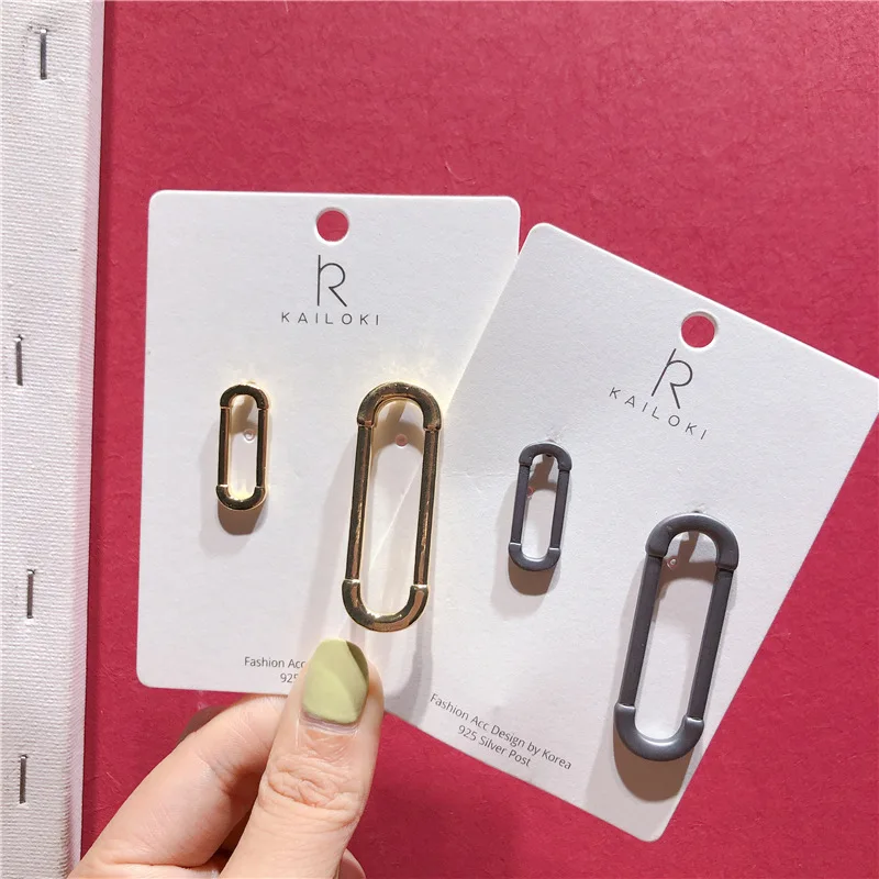 Винтажные металлические серьги-булавки Rongho для женщин бижутерия в стиле хип-хоп