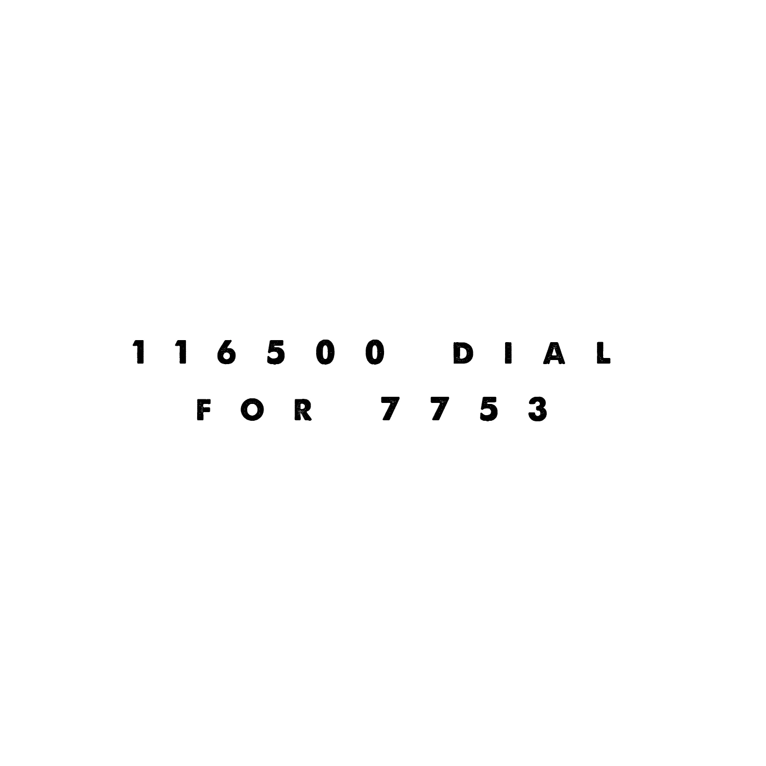 

7753 dial for 116500