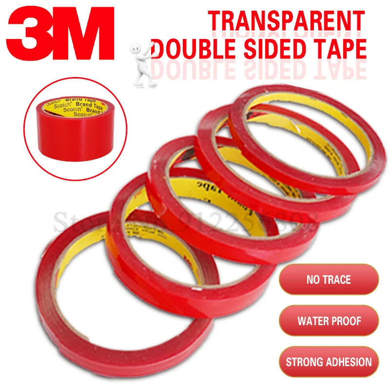

Car-Styling 3M Nano Tape Double Sided Tape Transparent Reusable Waterproof Home Adhesive Tapes Cleanable Car Protect Sticker
