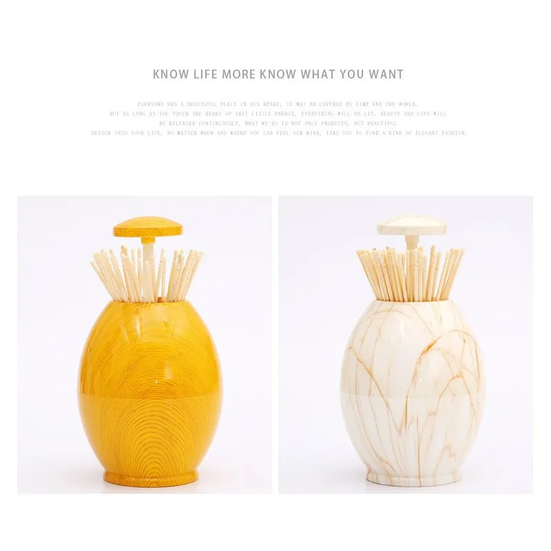 

NEW Automatic Toothpick Box Retro Portable Pop-up Press Type Toothpick Storage Box For Restaurant Kitchen Toothpick Holders