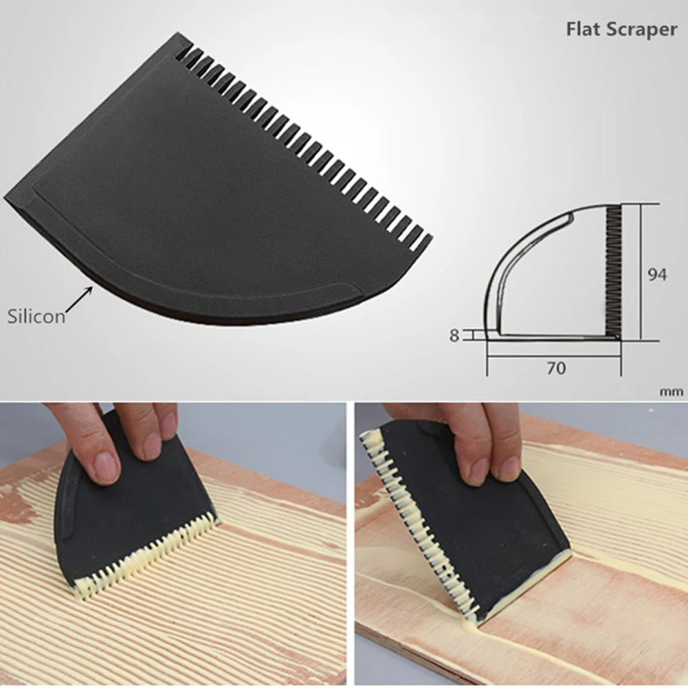 

Wnew 4 Stuks Zachte Siliconen Houtbewerking Lijm Gereedschap Kit Breed Borstel Smalle Borstel Dunne Blade Schop Platte Schraper