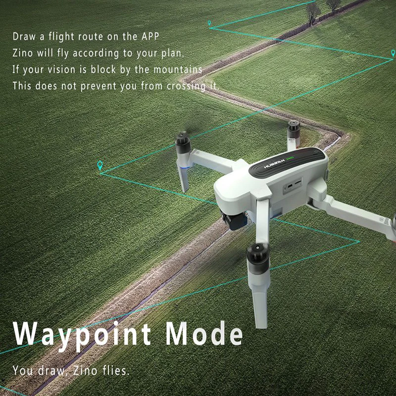 Радиоуправляемый Дрон Hubsan H117S Zino gps камера 4K UHD 1 км 5 8G Wi Fi FPV бесщеточный складной 3