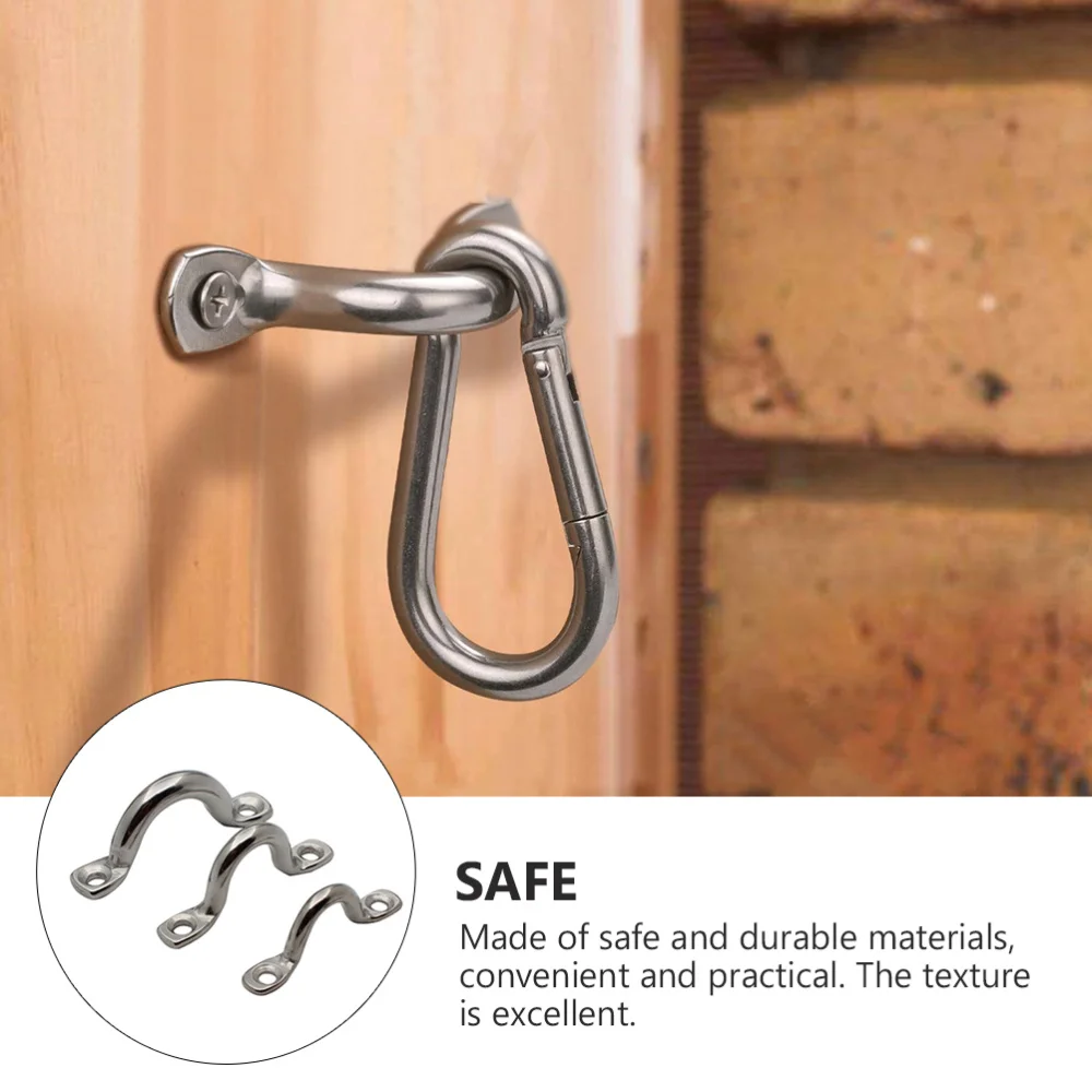 

18pcs Pad Eye Stainless Steel Tie Down Anchor Point with Screw for Canoe Rigging