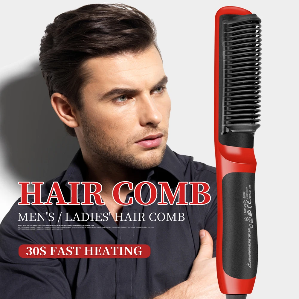 Прямая поставка Выпрямитель для волос выпрямитель бороды расческа