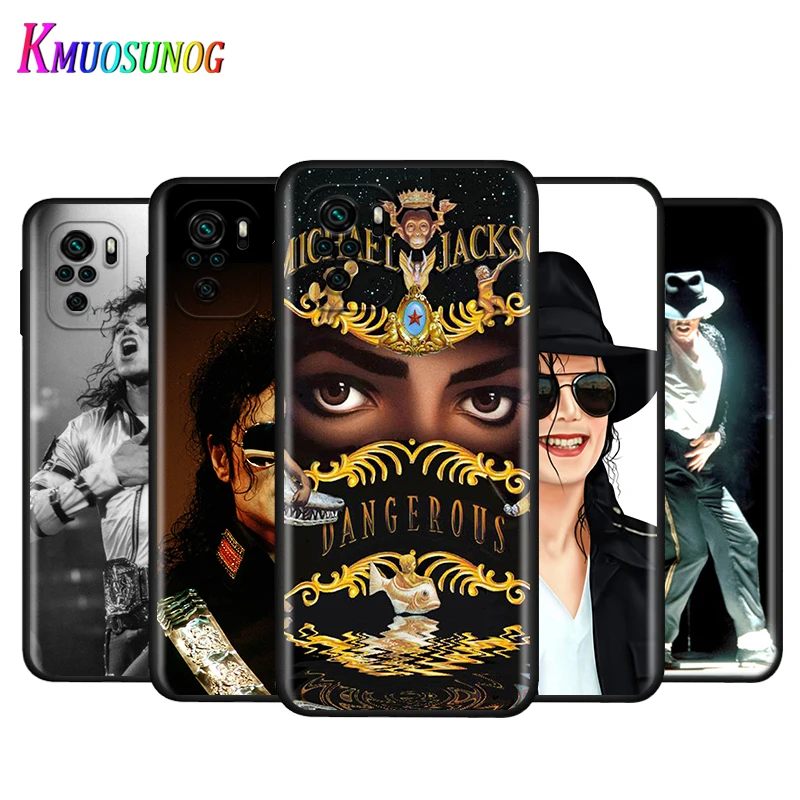 

Silicone Cover Michael Jackson Singer For Xiaomi Redmi Note 10 10S 9T 9S 9 8T 8 7 7S 6 5A 5 4 4X 5G Pro Max Phone Case