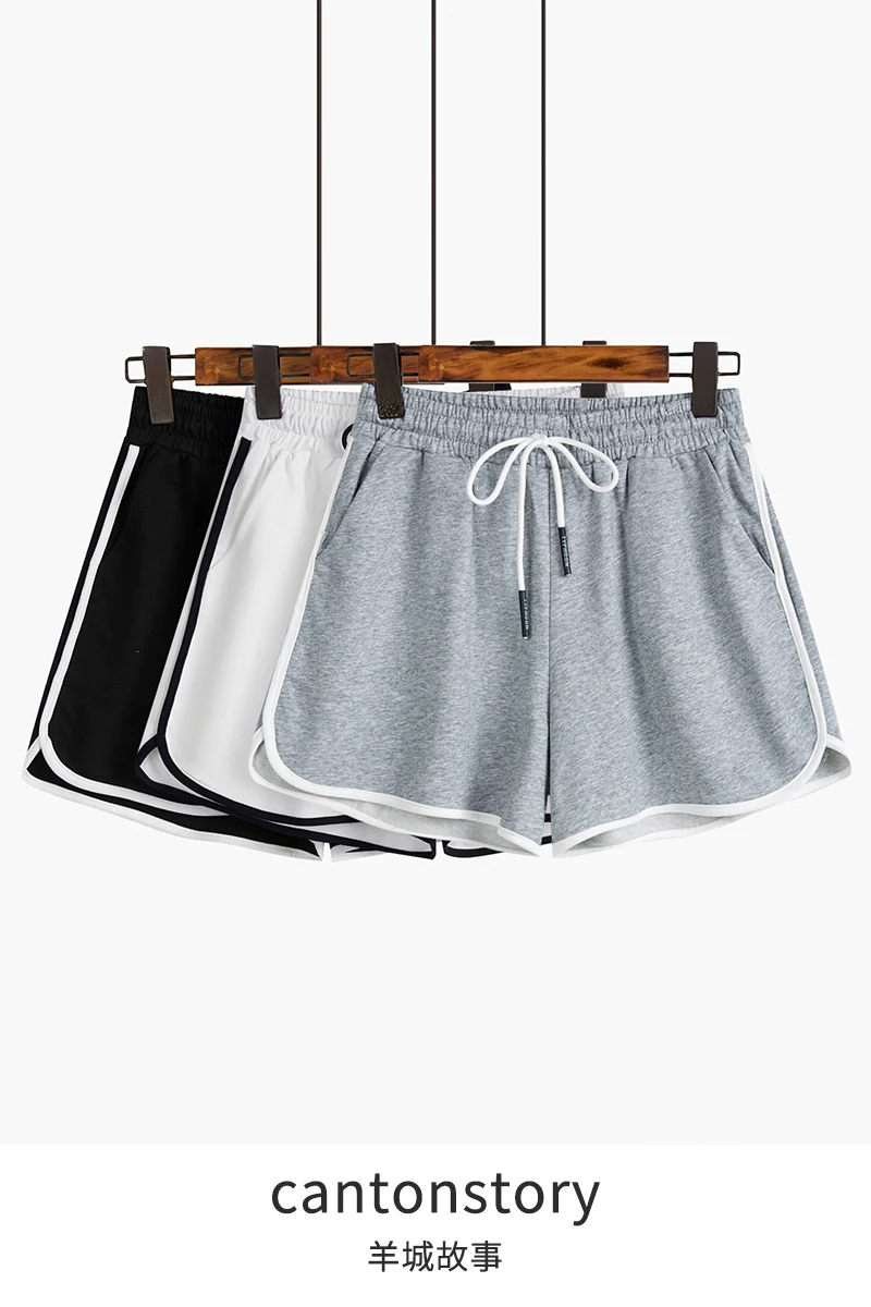 

Fashion Sports Shorts for Women 2021 Summer Loose Slimming High Waist Casual Tied Wide-Leg Short Pants Student Biker Shorts Hot