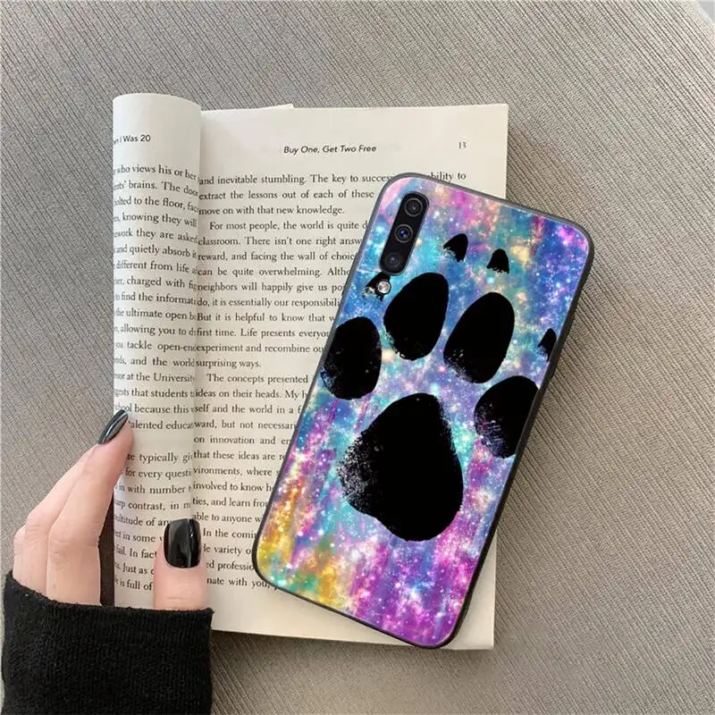 

Comic Dog Foot Phone Case For Samsung A20 A30 30s A40 A7 2018 J2 J7 prime J4 Plus S5 Note 9 10 Plus