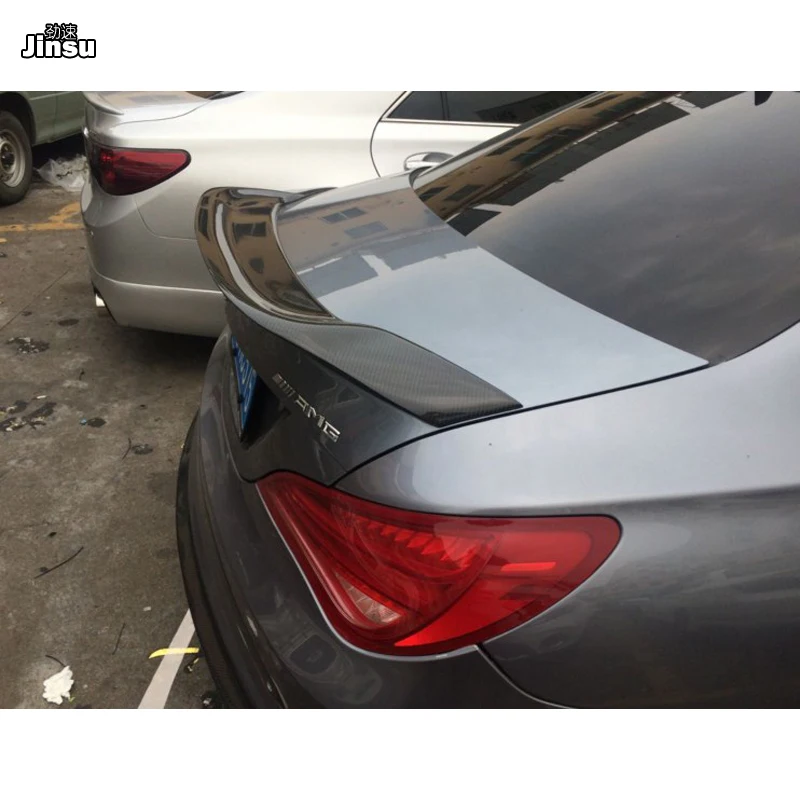 Стиль Renntech углеродное волокно задний спойлер для багажника губа Benz CLA cla180 cla200 cla220