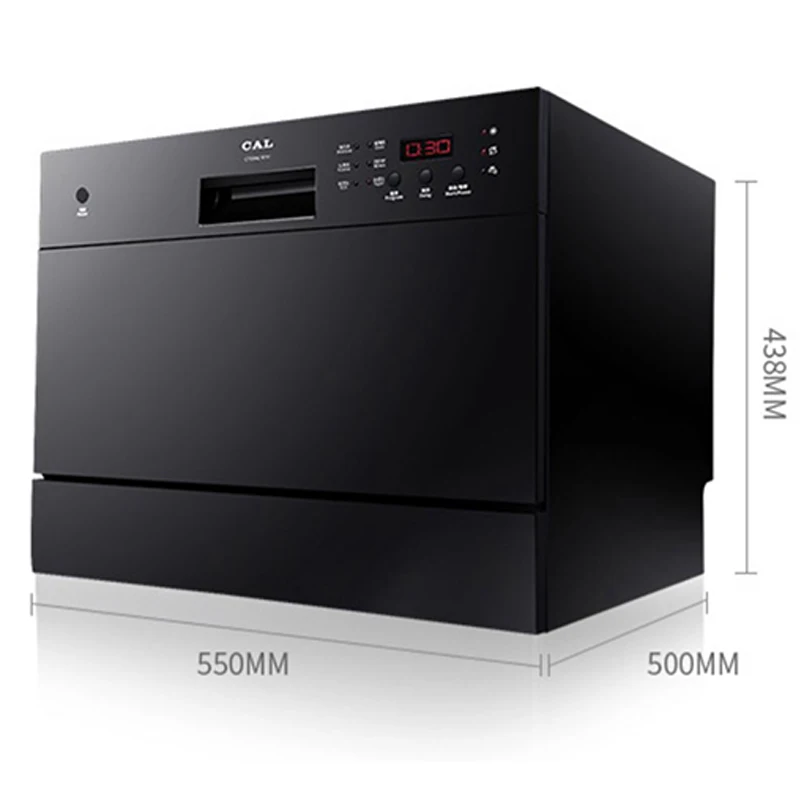 Bestellen Spülmaschine 061H Automatische Haushalt Desinfektion Und Trocknen 6 Sätze Von Eingebettet Desktop Dual-zweck Spülmaschine