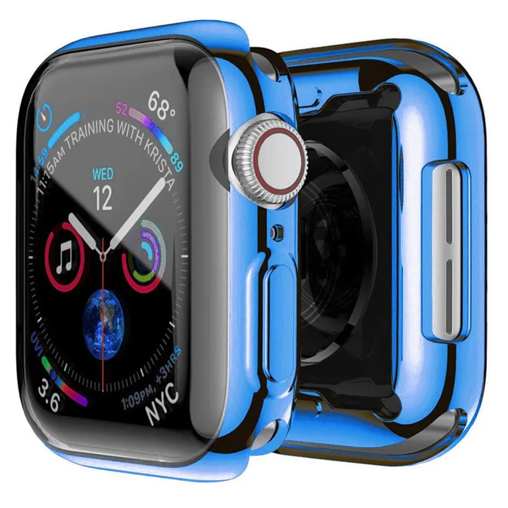 Cover Case For Apple Watch band 44mm/40mm  42mm/38mm iwatch screen protector protective bumper apple watch series 5 4 3 44 mm
