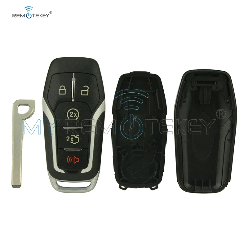 Remtekey 5 шт. смарт-чехол для ключей 5 кнопок 164-R7989 для Ford Edge Explorer Fusion M3N-A2C31243300 корпус дистанционного ключа