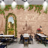custom any size mural wallpaper vineyard retro tooling wallpaper dinning room background wall cloth photo wall papers for walls