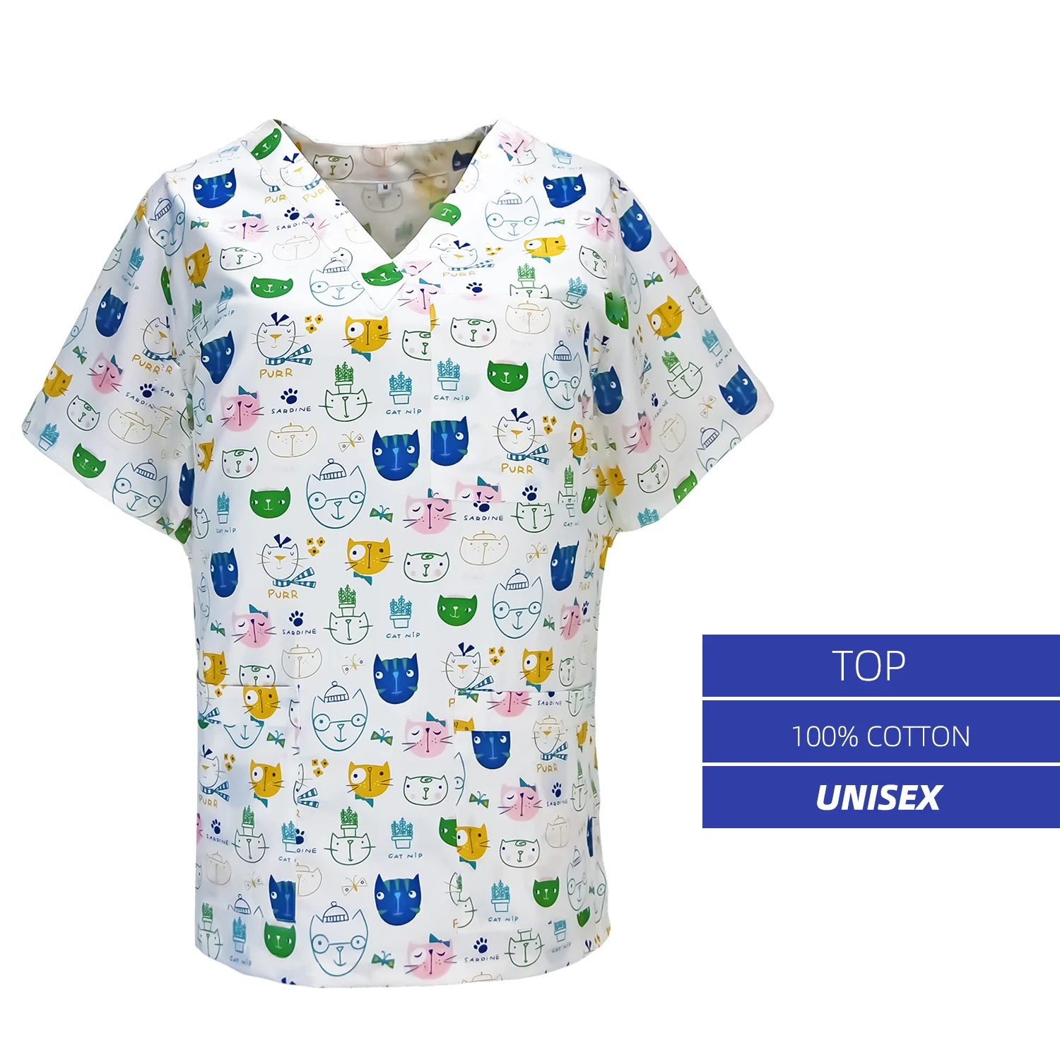 Мода скраб топ Кепка униформа для кормления лабораторная клиника стоматолог