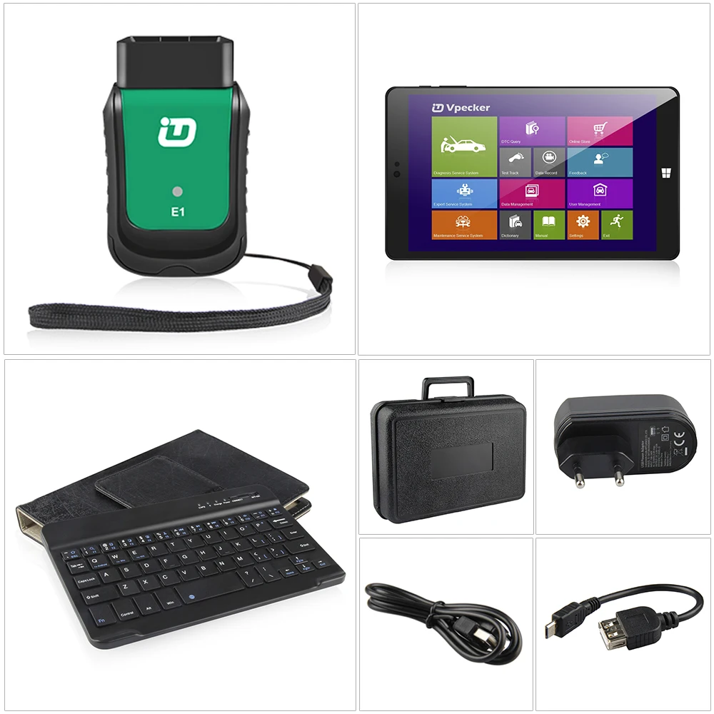 Новейший Vpecker Easydiag E1 OBD2 Wifi OBD 2 сканер с планшетом Vpecker ODB2 полная система автоматический диагностический инструмент сканер