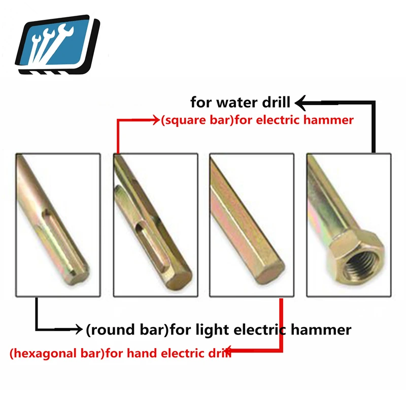 Штанга для смешивания штанга сверления длина 500 мм перемешивания из нержавеющей