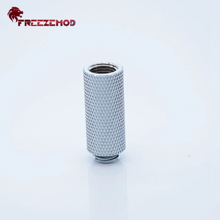 FREEZEMOD черный/серебристый удлинитель с резьбой Папа мама G1/4 ''(удлиненный 40 мм)