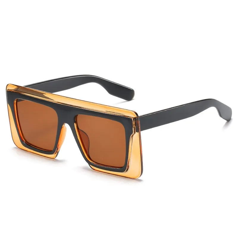 2020 Классические Модные леопардовые очки квадратные пластиковые солнцезащитные