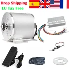 Складной мотор-колесо для скутера, электрический велосипед, двигатель для электровелосипеда, запчасти для мотоцикла, 72 в, 3000 Вт, 50 А