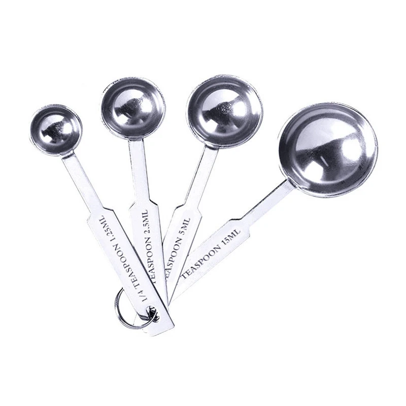 8Pcs Measuring Cups Premium Stackable Kitchen Spoon Set Stainless Steel and Spoons | Дом и сад