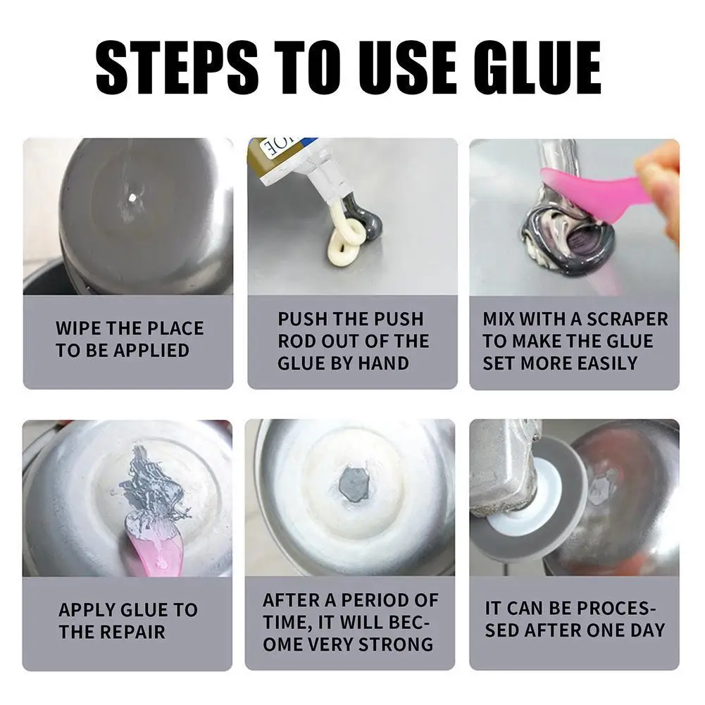 

Casting Glue Industrial Repair Glue Casting Sand Hole Repair Glue Strong Defect Crack Glue 2pcs Glue AB Casting Industrial W3I2
