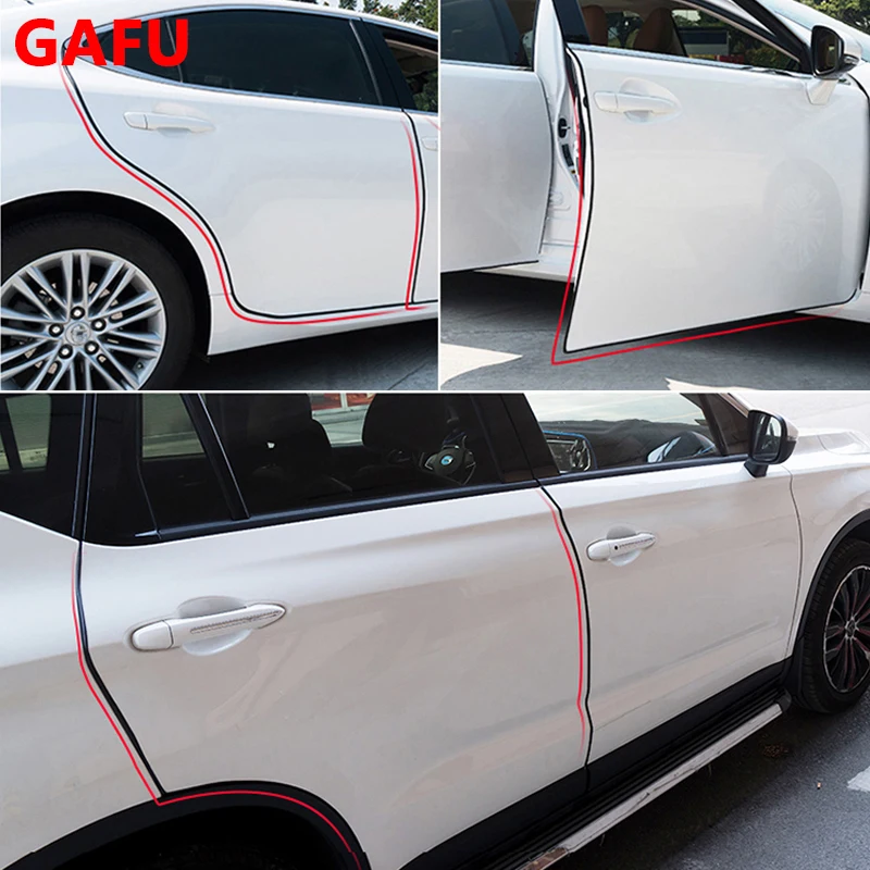 Door Protection Strips Rubber Edge Doors Moldings Side Protector Sticker For Renault Captur 2015 2020 2021 2022 Accessories | Автомобили и