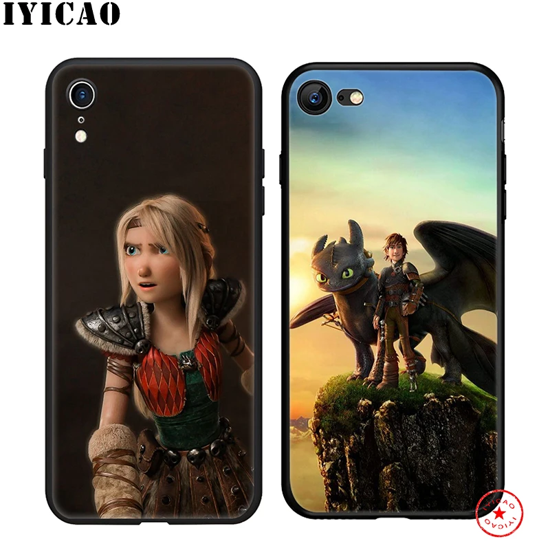 IYICAO How To Train Your Dragon Soft Phone Case for iPhone 11 Pro XR X XS Max 6 6S 7 8 Plus 5 5S SE Silicone TPU |