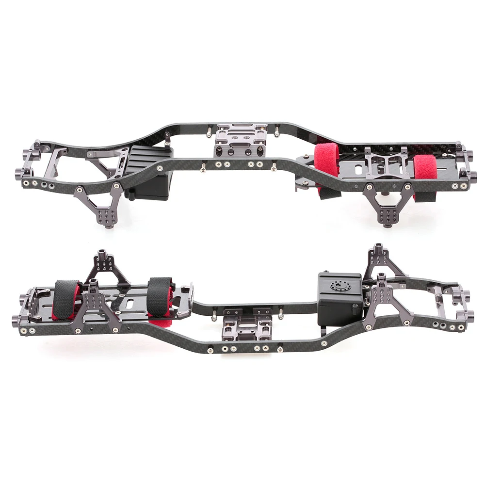 

SCX10 RC Car Frame Girder Carbon Graphite Chassis Frame Rails for 1/10 Axial SCX10 RC Rock Crawler Truck Off-road Car DIY Parts