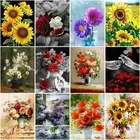 Алмазная 5D картина сделай сам, полноразмерная круглая вышивка с цветами розы, мозаика для вышивки крестиком, ручная работа, домашний декор