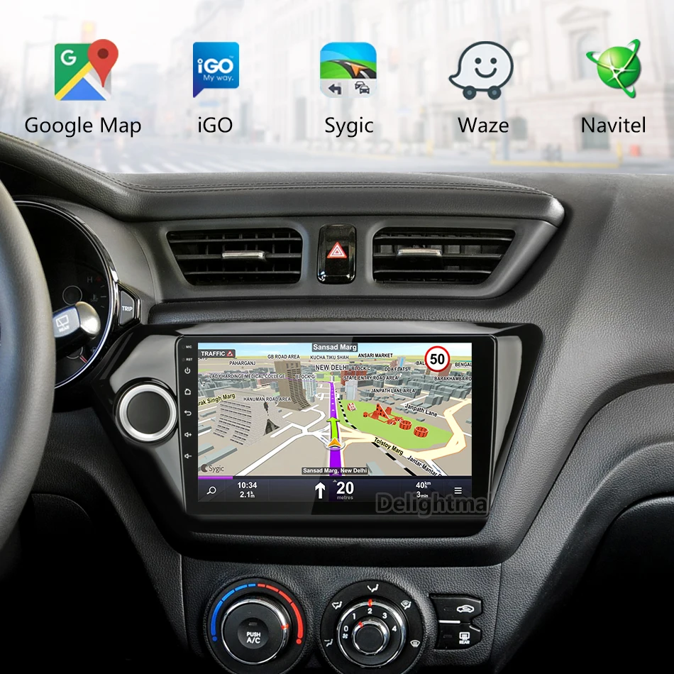 Головное устройство на Android 9 1 дюймов GPS навигатор без DVD плеера стерео 2 ГБ/32 ГБ для