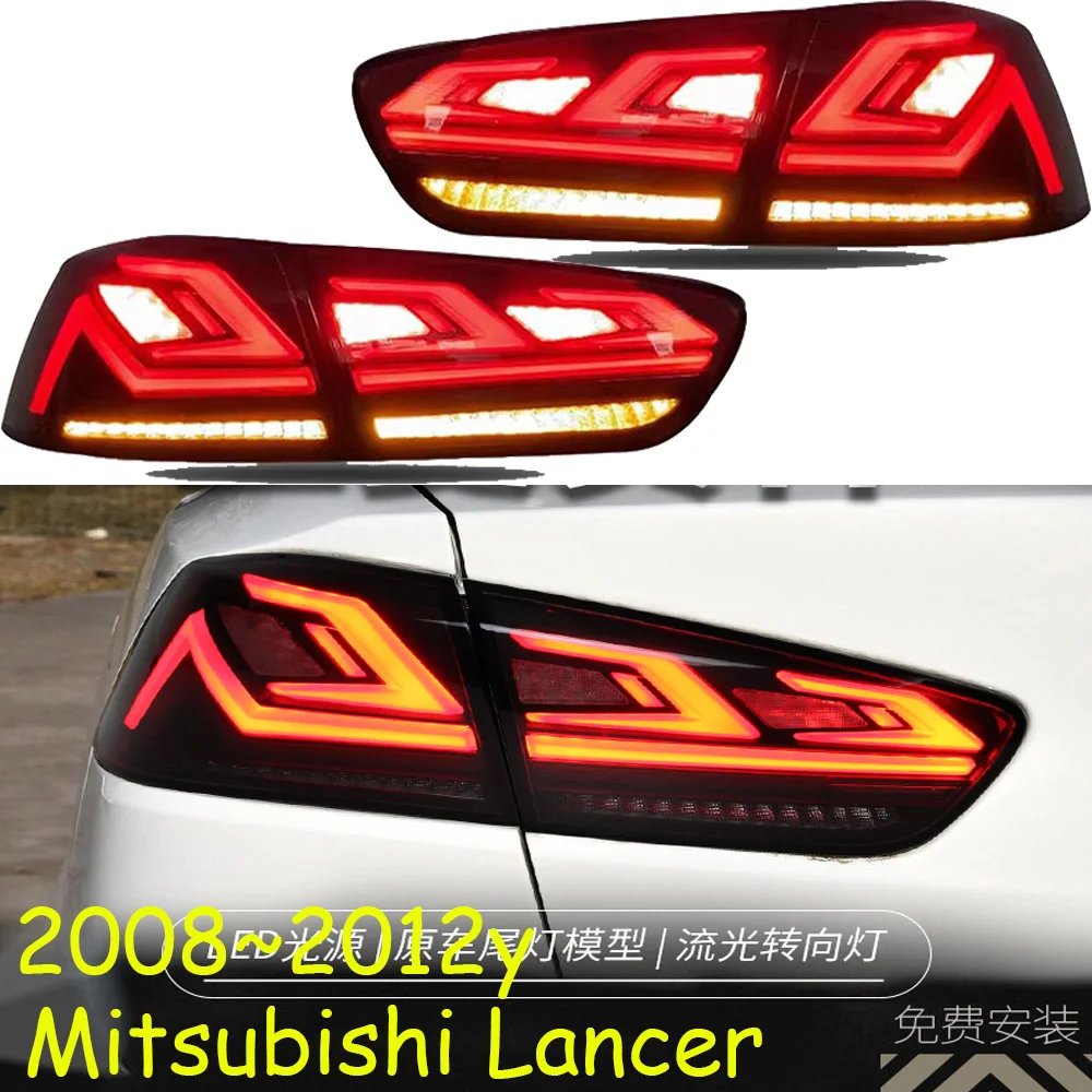 Автомобильный бампер задний фонарь для mitsubishi lancer + сигнал поворота тормоз 2008 ~ 012