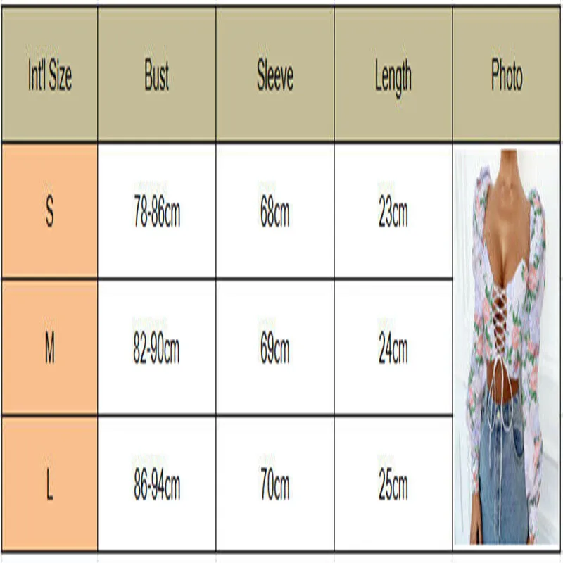 

New Style Ladies Shirts Sexy Women Long Puff Sleeve Floral Tops Autumn Basic Daily Bandage Casual Tops Print String Hot 2019