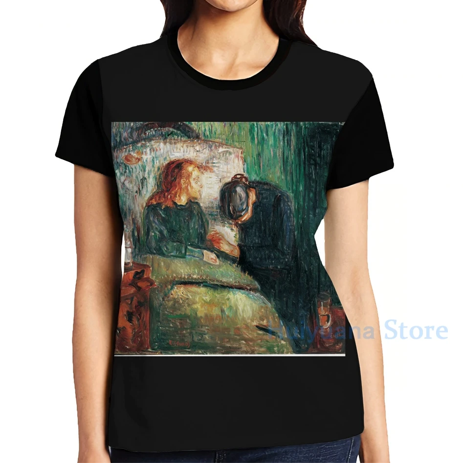 Футболка Edvard Munch(7) с графическим рисунком мужские топы футболка для женщин