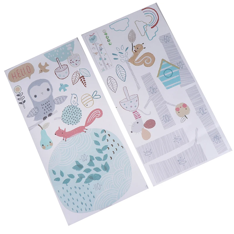 Настенная Наклейка для измерения высоты в виде лесных животных деревьев 1 шт. |